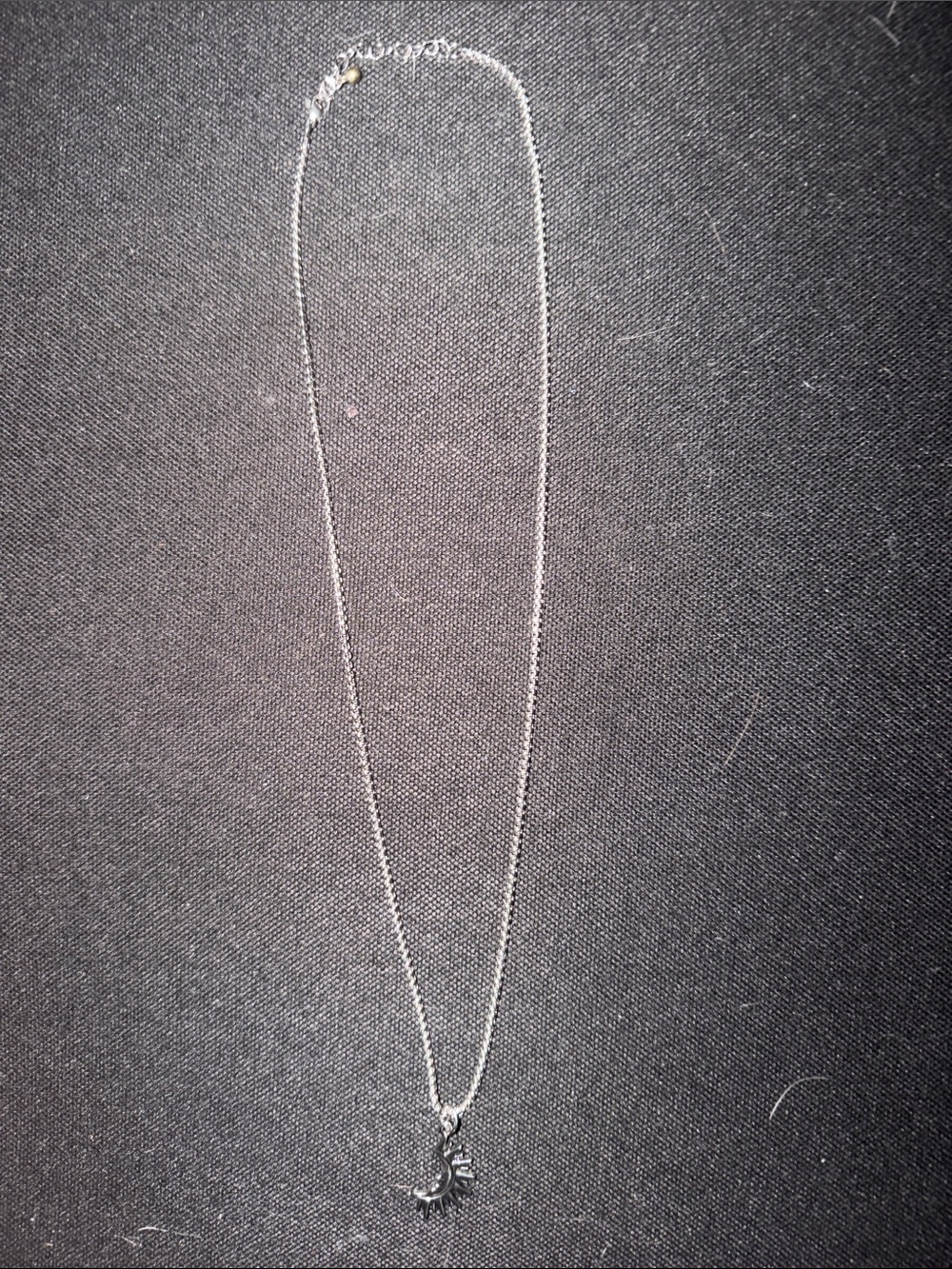Delicate Silver Sunburst Pendant Necklace - Women's Jewelry